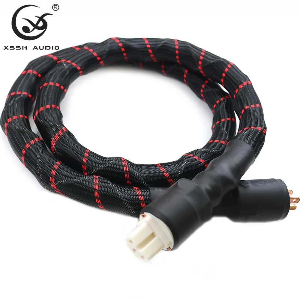 XSSH OEM DIY Hi-end POWER SOURCE XP MKII Big 23MM Diameter Hifi OFC US Plug Audiophile Exttension Audio Power Line Cord Cable
