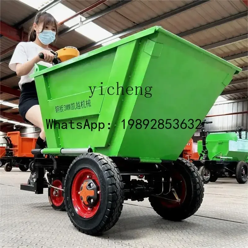 electric construction site trolley three-wheeled four-wheeled agricultural breeding manure truck