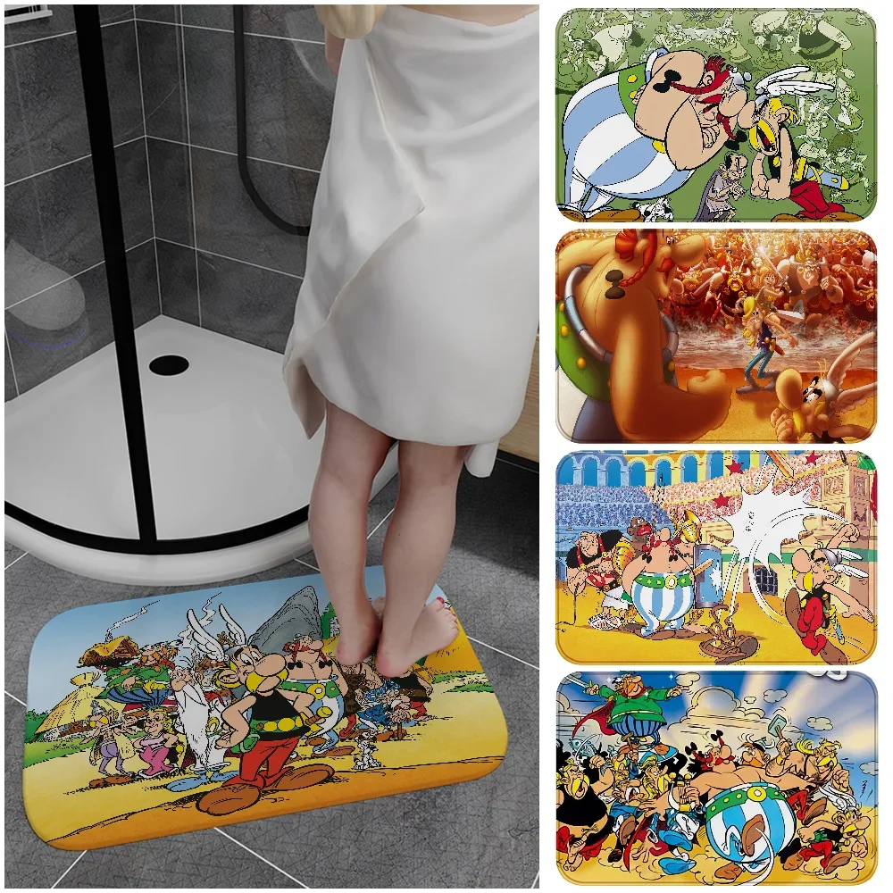 Asterix Obelix Door Mat Nordic Style Home Doormat Bathroom-Toilet Mats Bedroom Bedside Mats