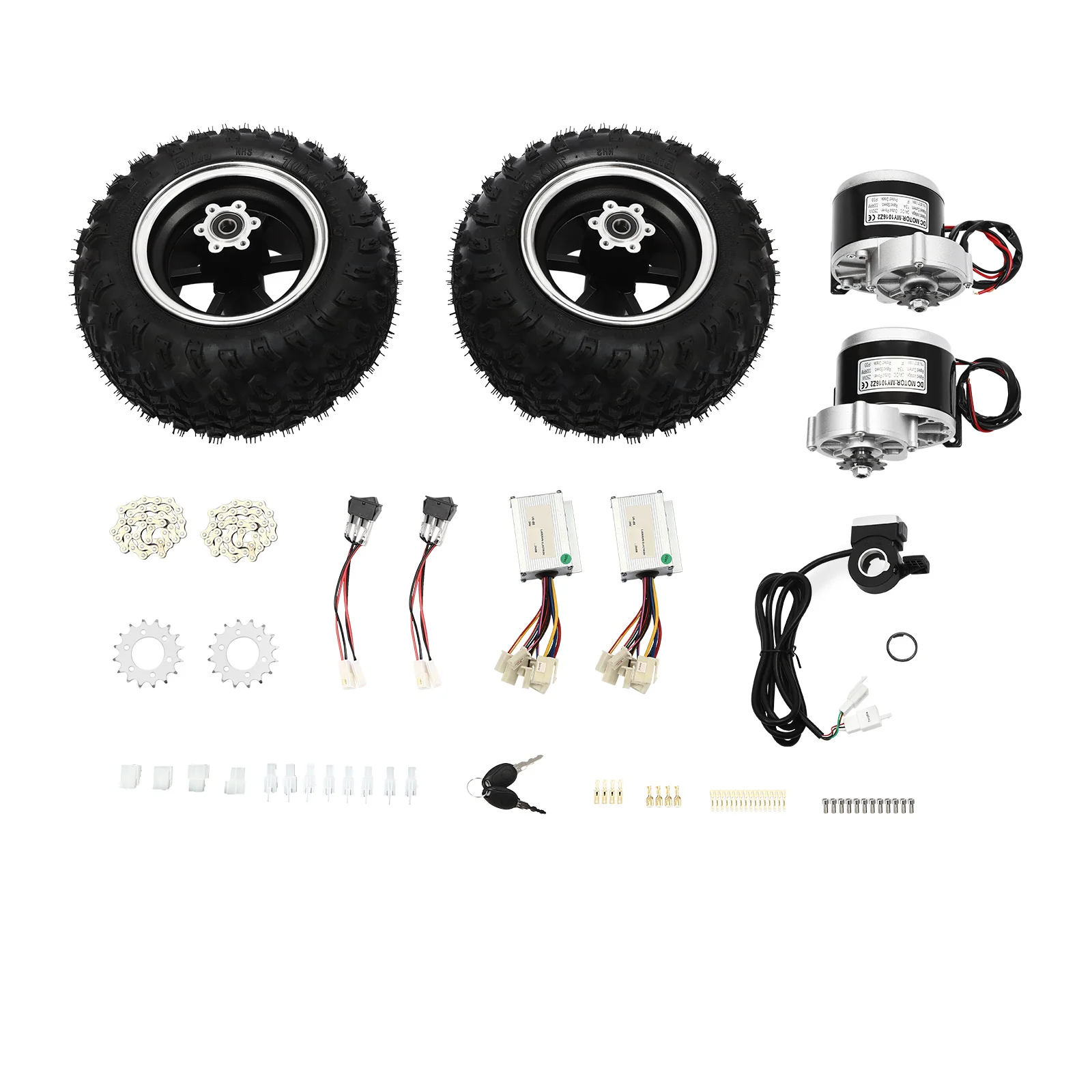 

Motor Drive Air Wheel Conversion Kit Double Wheel Set for Electrical Beach Scooter Wheel Kit for Electric Cart Scooter