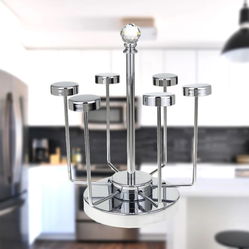 

Stainless Steel Wine Glass Holder Upside Down Drain Rack for Kitchen Living Room Bar Table Top Storage ganizer