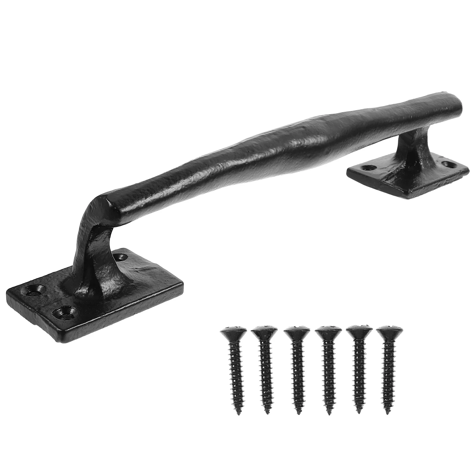 

Vintage Cast Iron Door Handle Metal Barn Gate Pull for Sliding Garage Wooden Doors Rustic Home Decor Easy Install