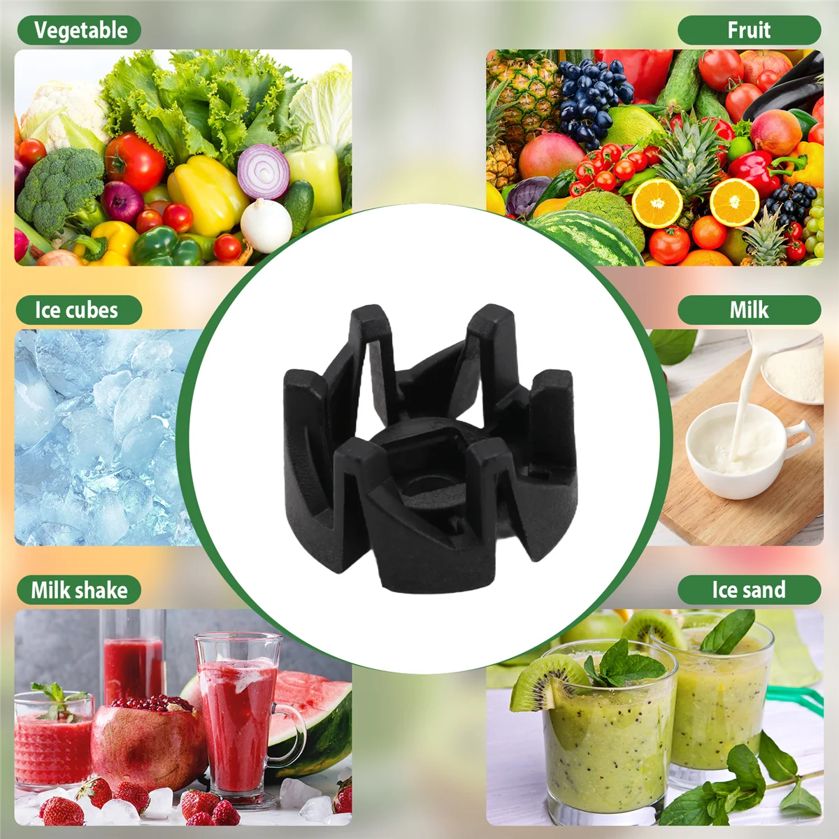 

A12R 1 Pc Plastic Shaft Blade Foot Seat Blender Parts for HR2003 HR2004 HR2006 HR2024 HR2027