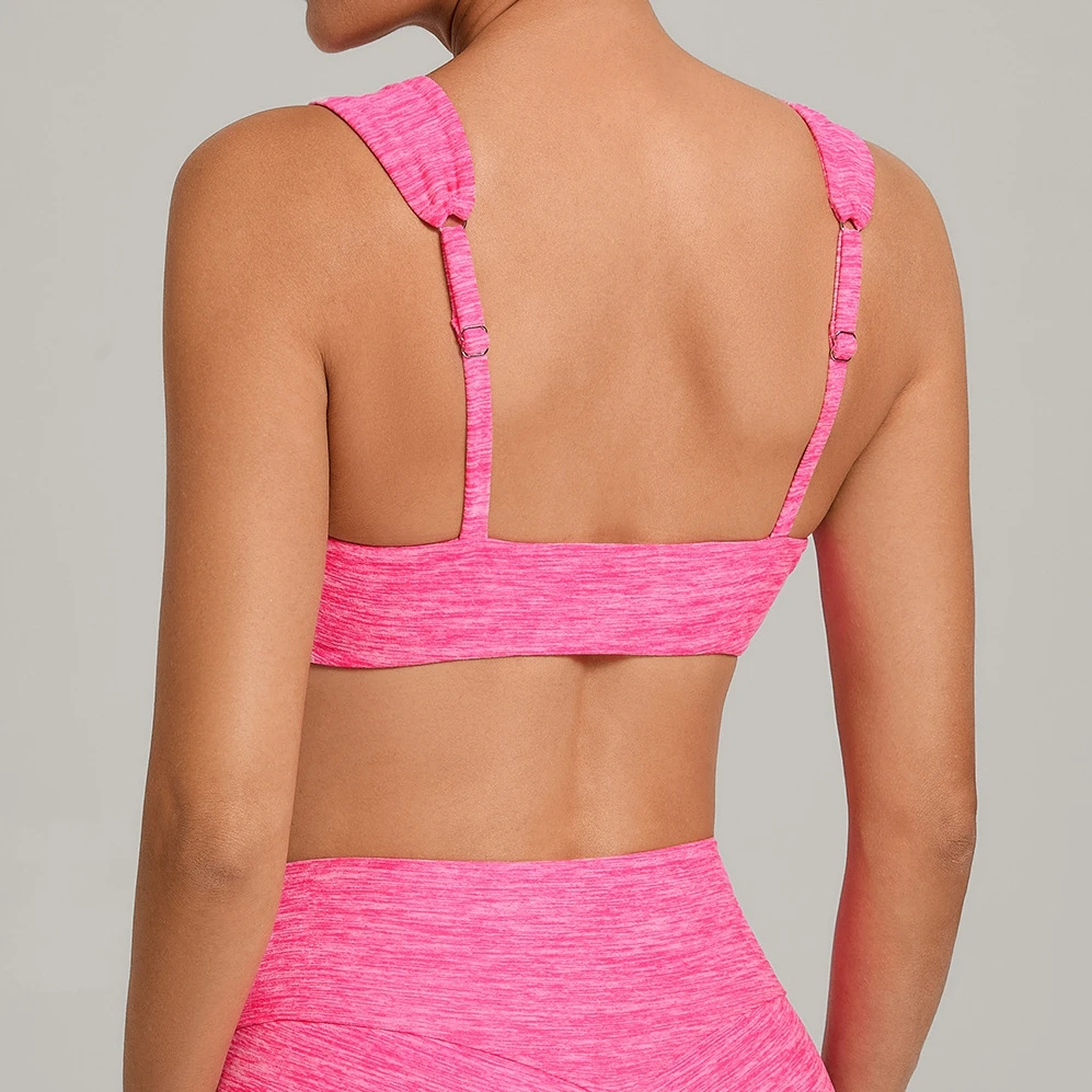 

Sexy Backless Gym Sports Bras with Cups Women Sportswear Fitness Training Top Yoga Workout Active Bra Adjustable Strap Underwear