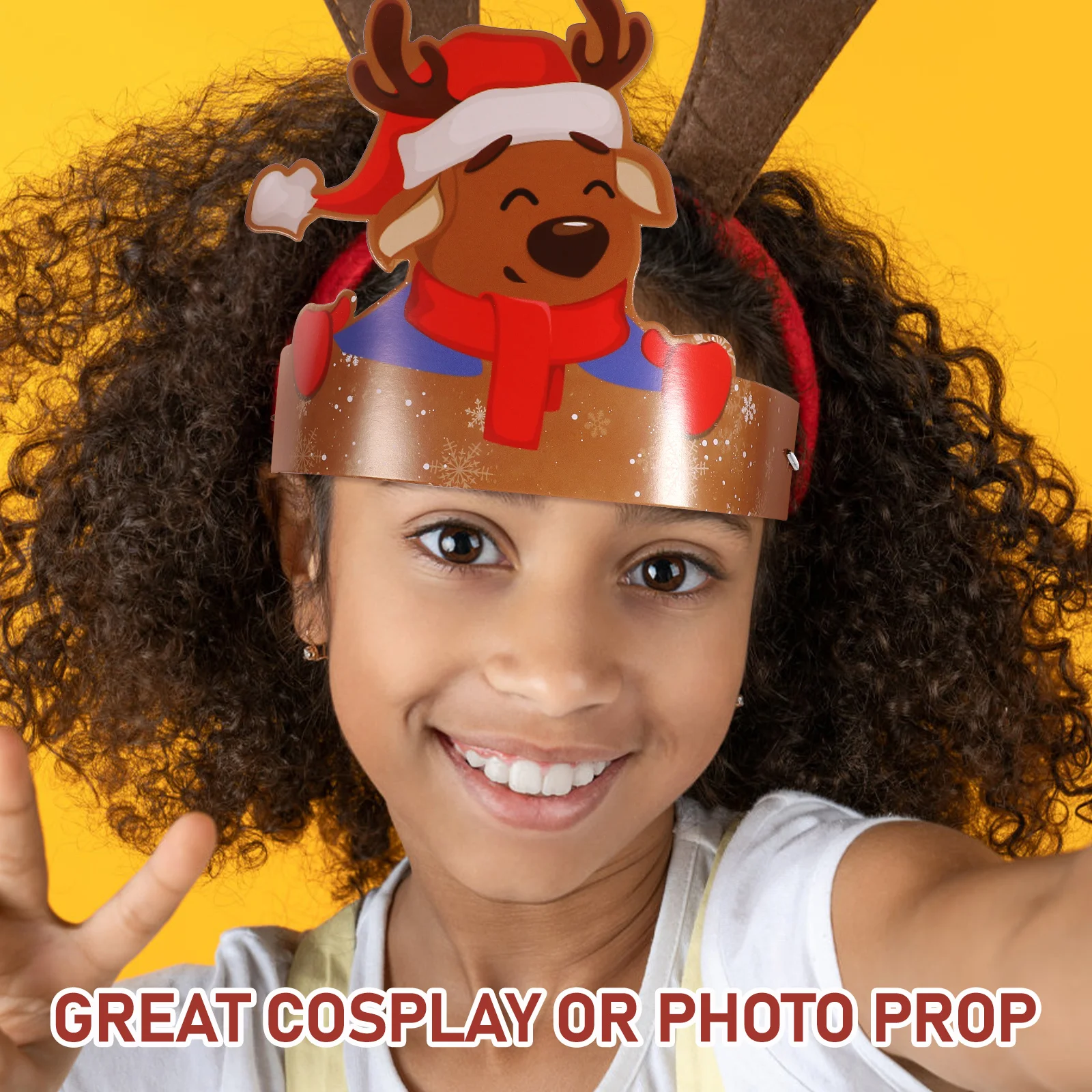 

6 Pcs Paper Hat Party Cosplay Hats Stripe Chirstmas Photo Props Holiday Booth Man