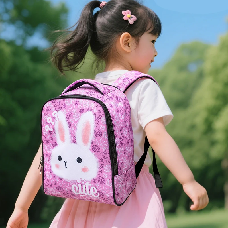 Cute Rabbit Bunny Backpack for 2-4 Years Old Girls Children School Bags Kids Kindergarten Bag Baby Toddler Backpacks Bookbag
