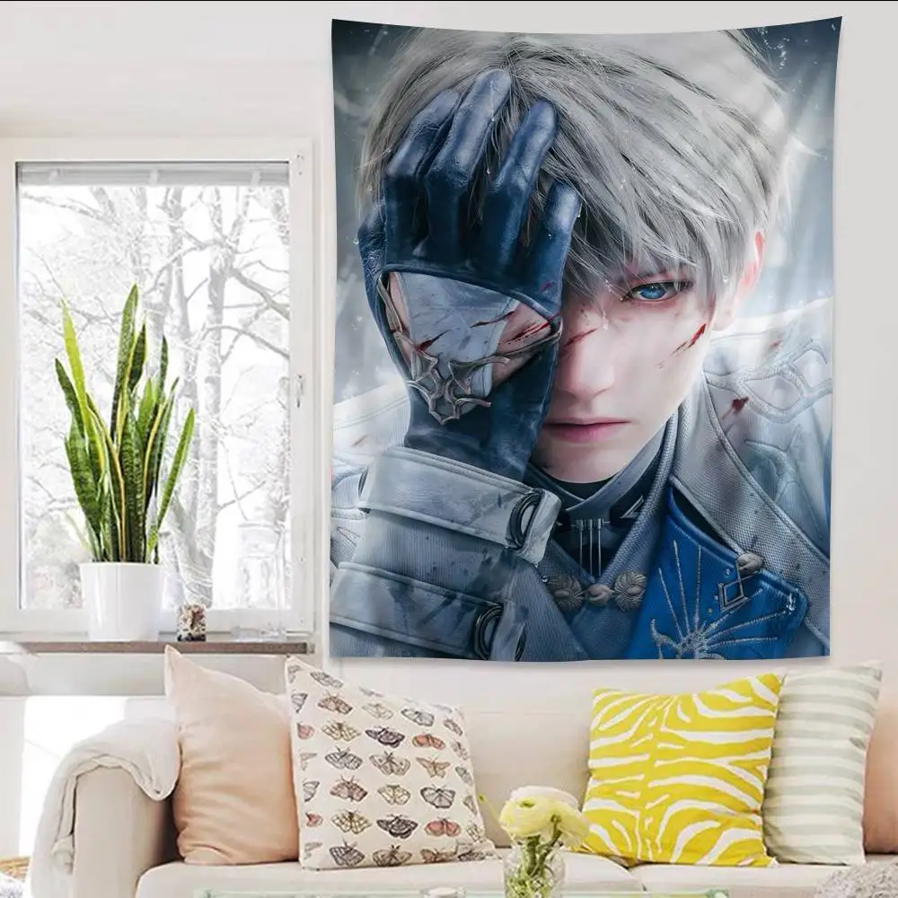 L-Love And Deepspace Romance Interactive Games Cartoon Tapestry Art Science Fiction Room Home Decor Wall Hanging Sheets