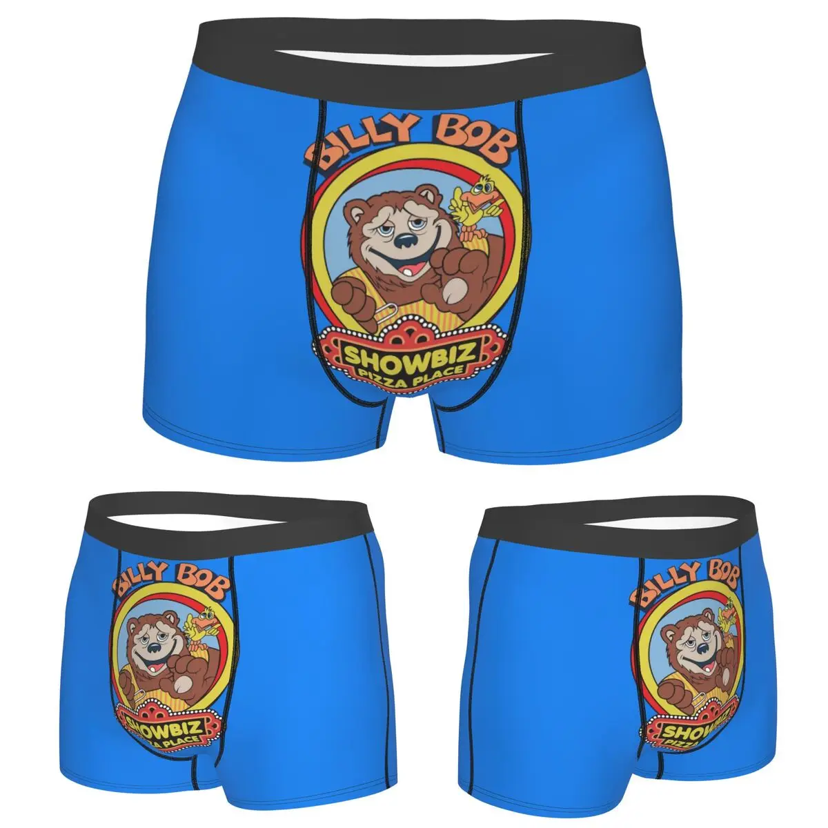 

Boxer Underpants Shorts Showbiz Pizza Billy Bob Panties Men's Soft Underwear for Homme Man Boyfriend Gift