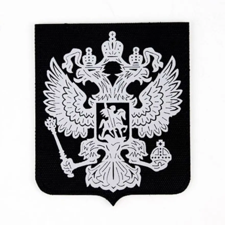 SMTP E729-2 Russian Army Fan morale badge Russian fsb badge new fluorescent two-headed eagle armband identification patch