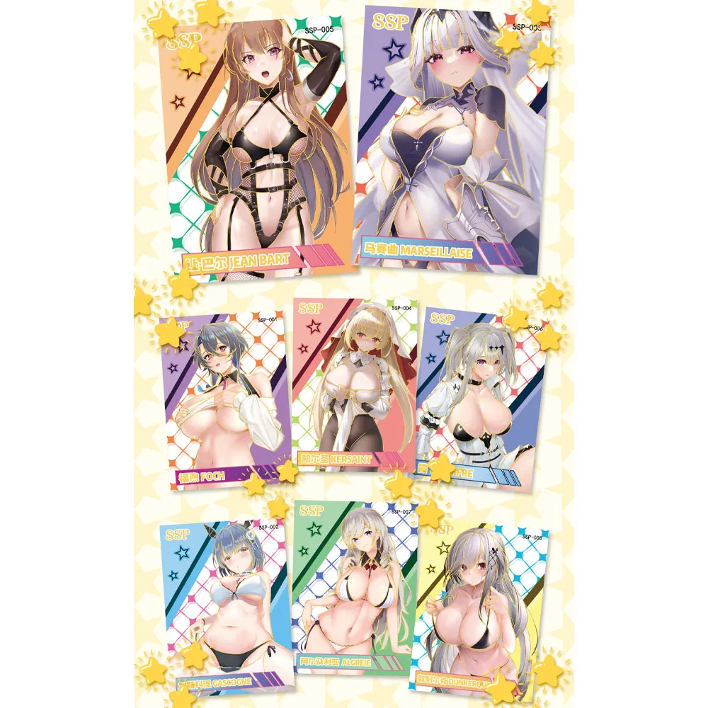 Goddess Story Azur Lane SGR SLP Collection Cards Anime Girls Party Swimsuit Bikini Feast Booster Box Doujin Toys And Hobby Gift