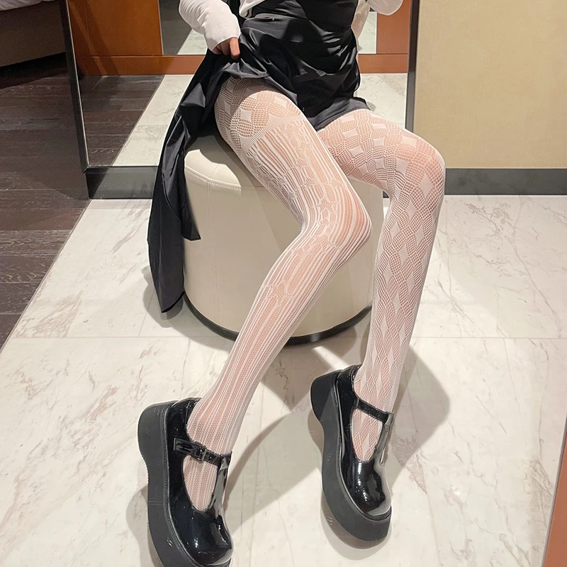 Lolita Stockings Harajuku Style Fishnet Tights Different Pattern Club Wear Party Pantyhose Sexy Underwear Cosplay Gothic Costume