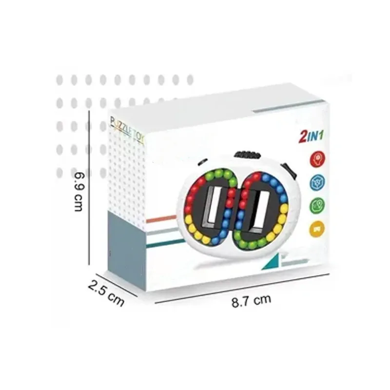 Bunte Bohnen Fidget Spinner Multifunktions-Finger-Spinnspielzeug Stressabbau-Dekompressionswerkzeug für Kinder und Erwachsene