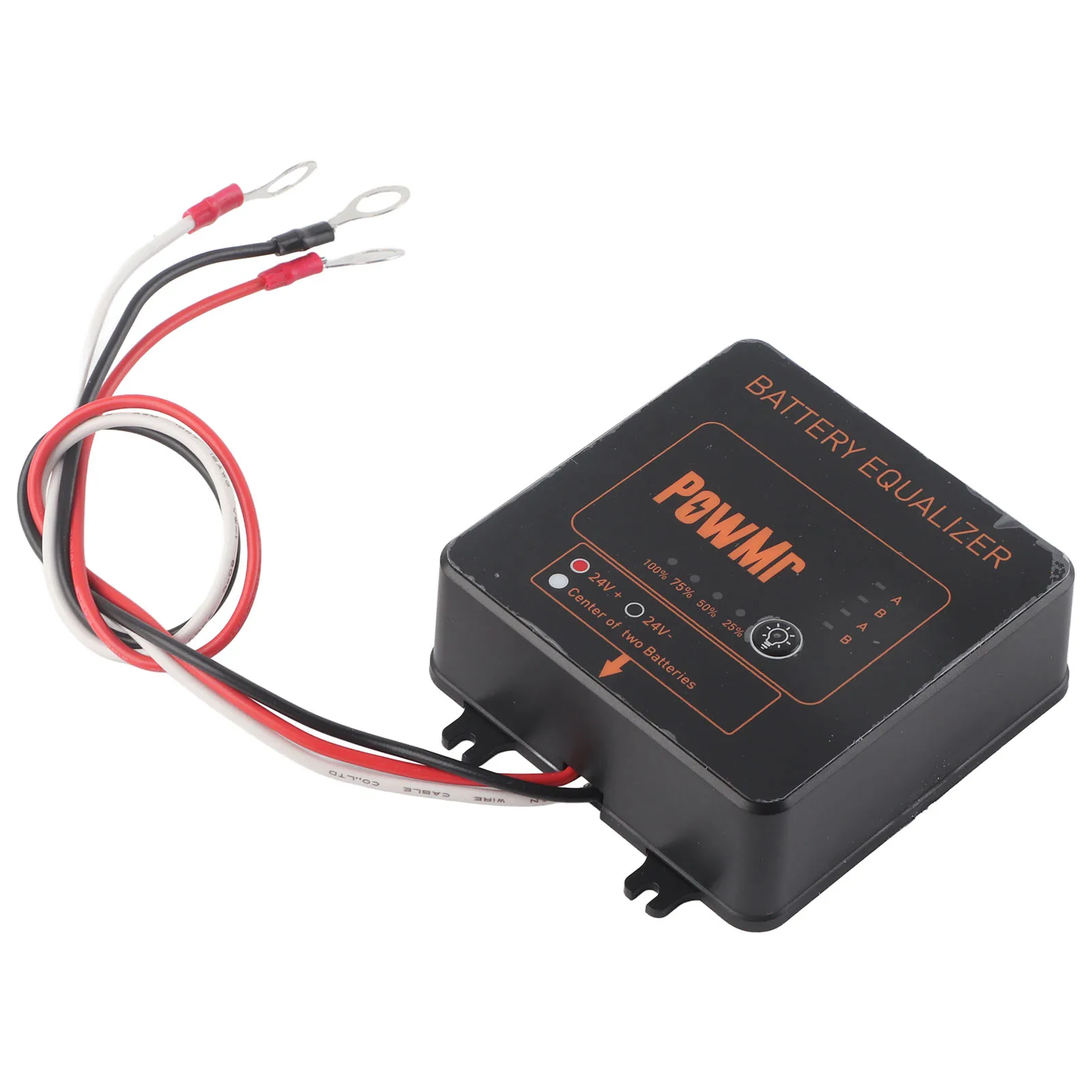 Battery Balancer Solar System Battery Battery Equalizer Black Solar System Balancer with Reverse Connection  2 X 12V