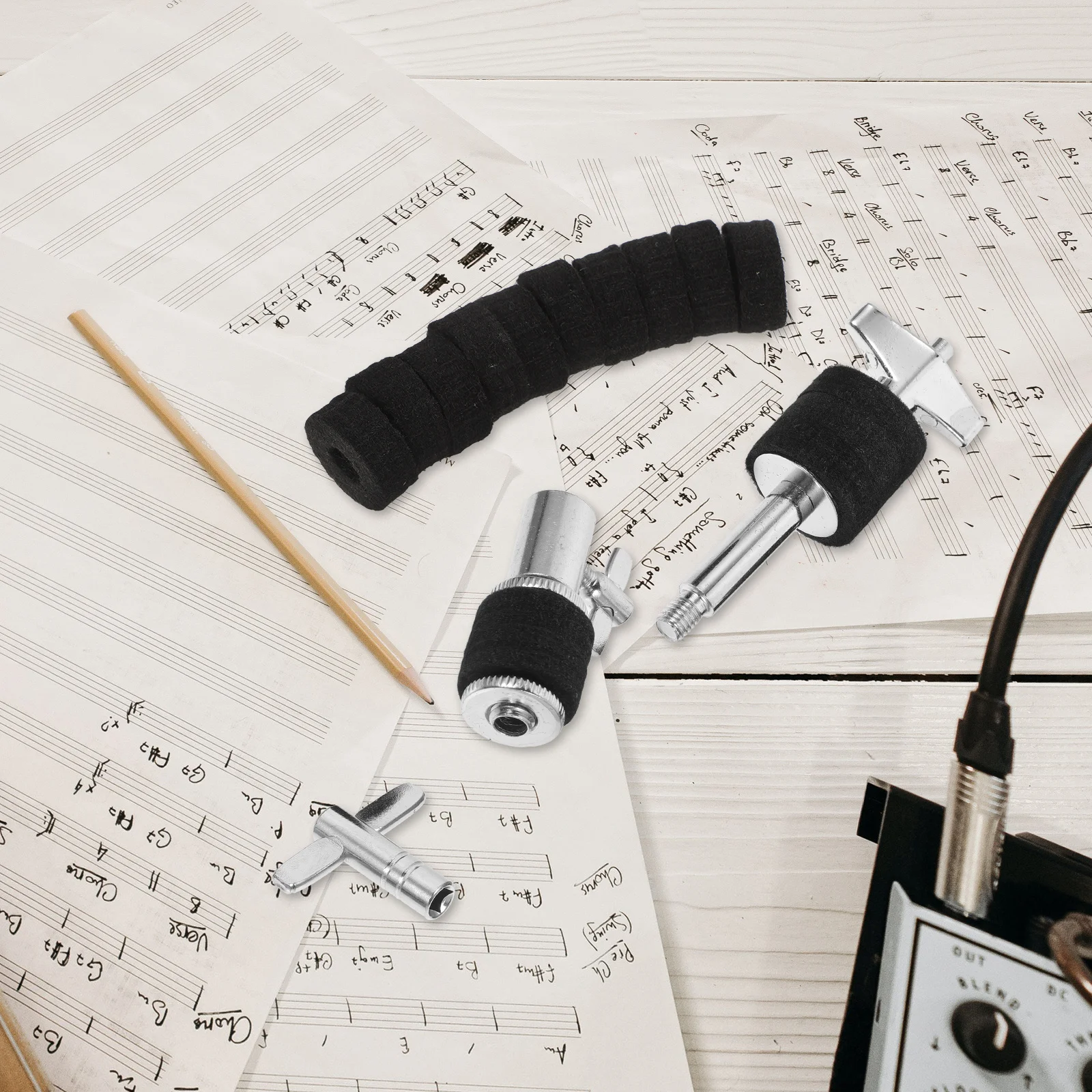 

Hi-hat Clutch Hammer Pad Drum Part Accessory Cymbals Replacement Key Felts Washers Jazz