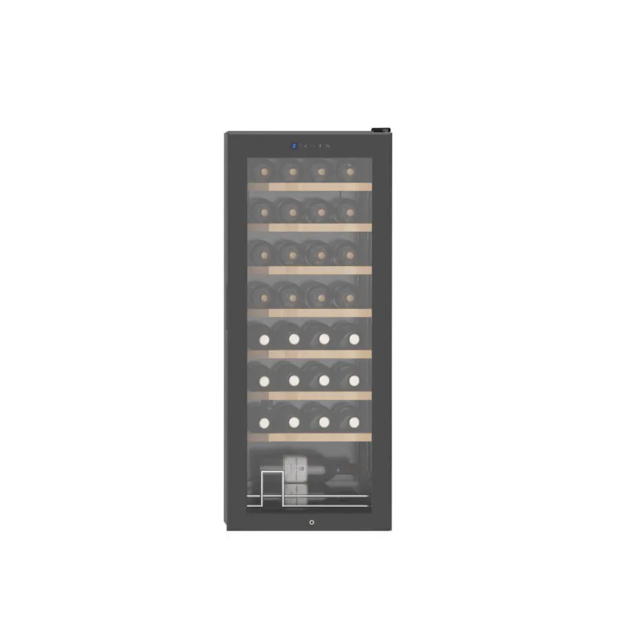

High quality Smart 93L 32 Bottles Compressor Single Zone Wine Cooler for Built in Wine llar Supplier