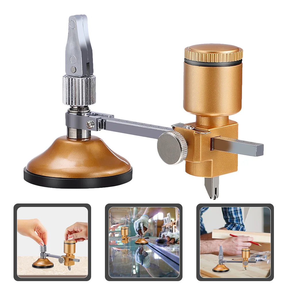 600Mm Glass Cutter Circular Cutter Adjustable Ceramic Tile Circle Cutting Tool Compasses Type Suction Cup Included