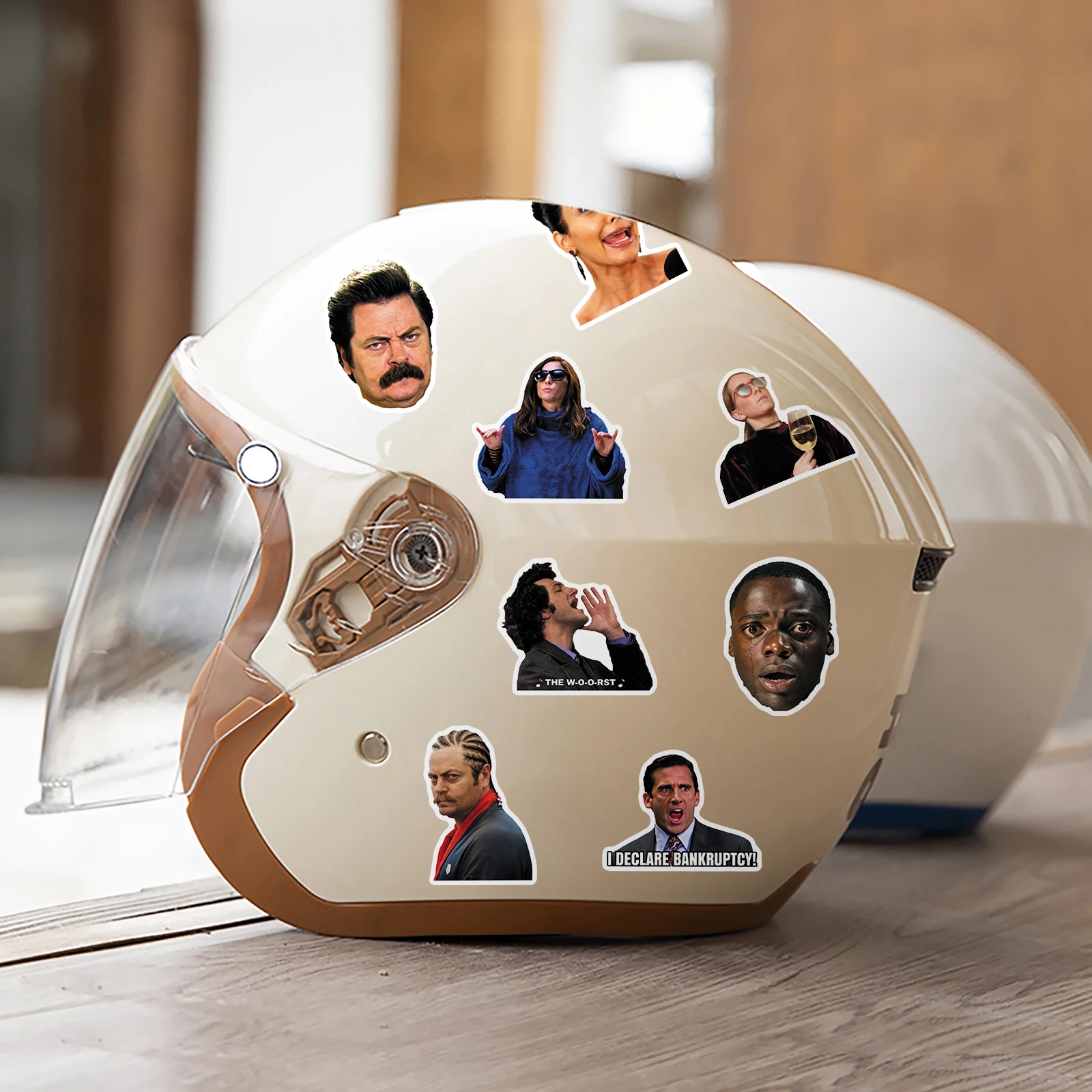 50 قطعة من التعبيرات الكلاسيكية اللطيفة من المسلسلات التلفزيونية الأمريكية، ملصق كارتوني لطيف مقاوم للماء للتزلج على الجليد، ملصق منزلي قديم #6