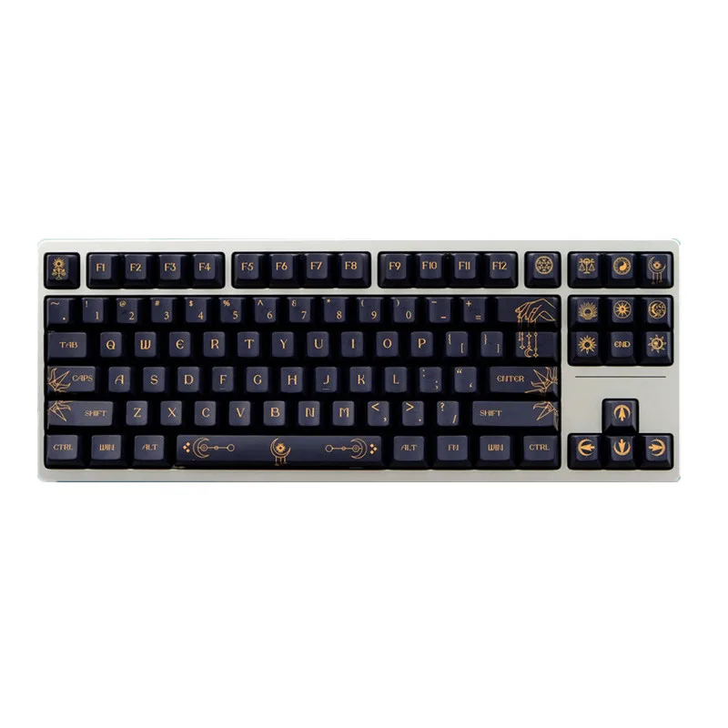 Constellation Keycaps Cherry Profile Sublimation PBT Material Keycaps 140 Keys For MX Switch Mechanical Keyboard 87 104 980