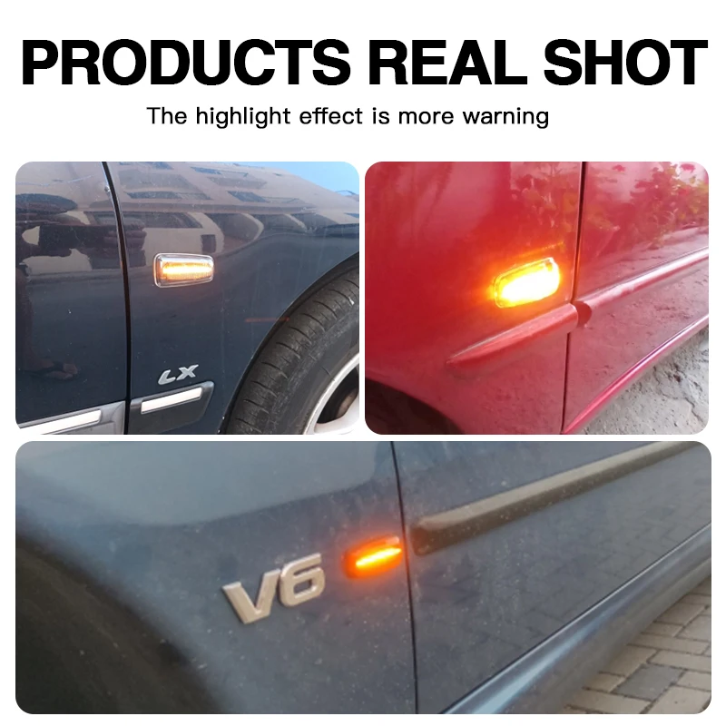 2 قطعة إضاءة مقاومة للماء متتابعة بدوره أضواء الإشارة الديناميكية الجانب ماركر أضواء لسيتروين بيرلينجو كسارا ثاب ساكسو Xantia XM ZX #4