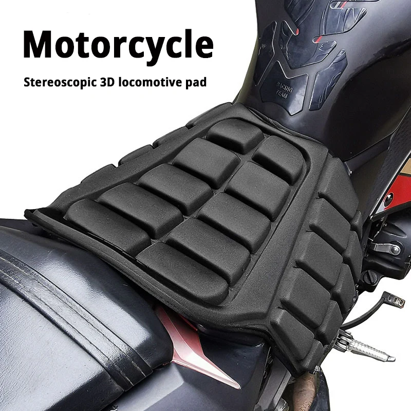 

Мотоциклетная 3D удобная подушка сиденья, универсальный воздушный чехол для мотоцикла, солнцезащитный крем, амортизирующая подушка сиденья мотоцикла