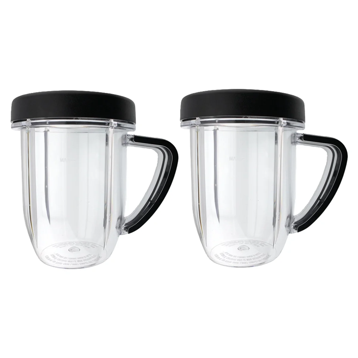 

Replacement 30 Ounce Cup Jar with Handle Mug with Lip Ring Part, Compatible for Nutribullet RX 1700W NB-301, 2 Pack