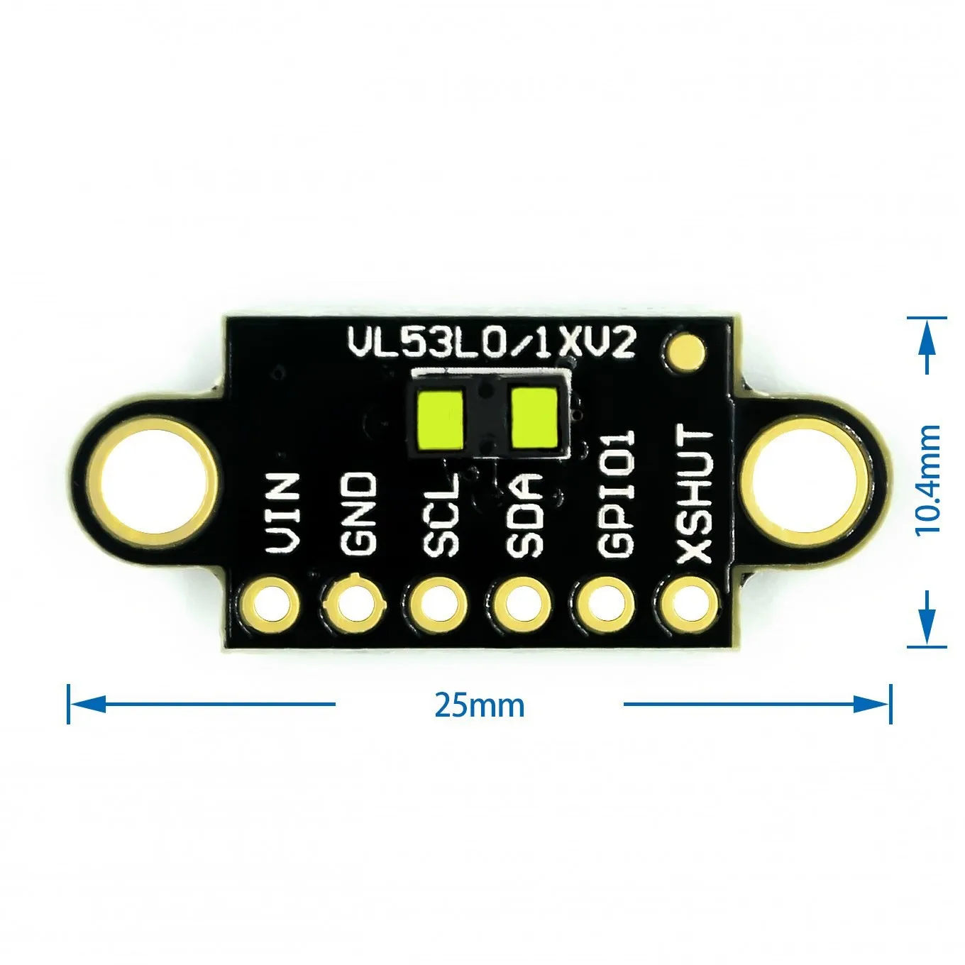 VL53L1X Laser Ranging Flight Time Sensor Module Distance 400cm Measurement Extension Board Module