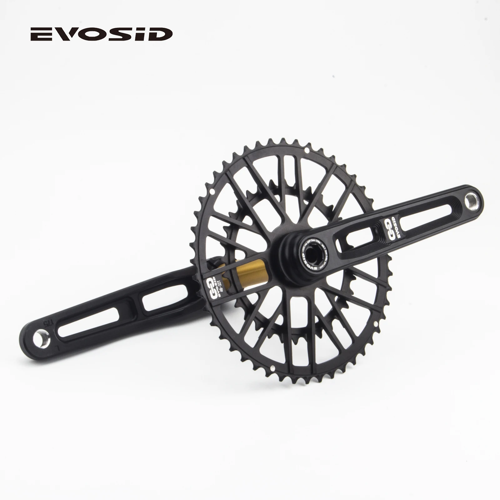 EVOSID GRAVEL Road Bike Crankset 46-30T 48-32T Direct Mount Chainring 12S With Bracket for GXP Bicycle Crankset