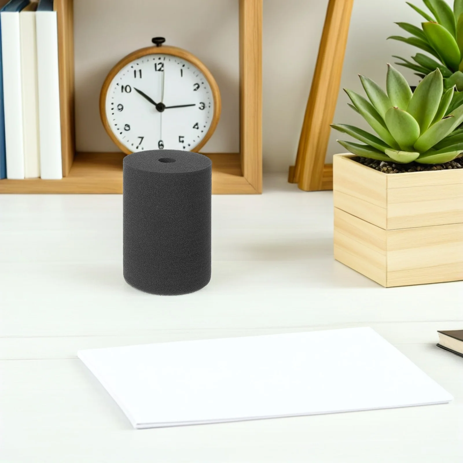 ฟองน้ำหมุนสำหรับทำแก้ว 8 ชิ้น ฟองน้ำทรงกระบอกแบบหมุนได้ ใช้ซ้ำได้ ไม่เสียรูป สำหรับงานฝีมือ จับกระชับ