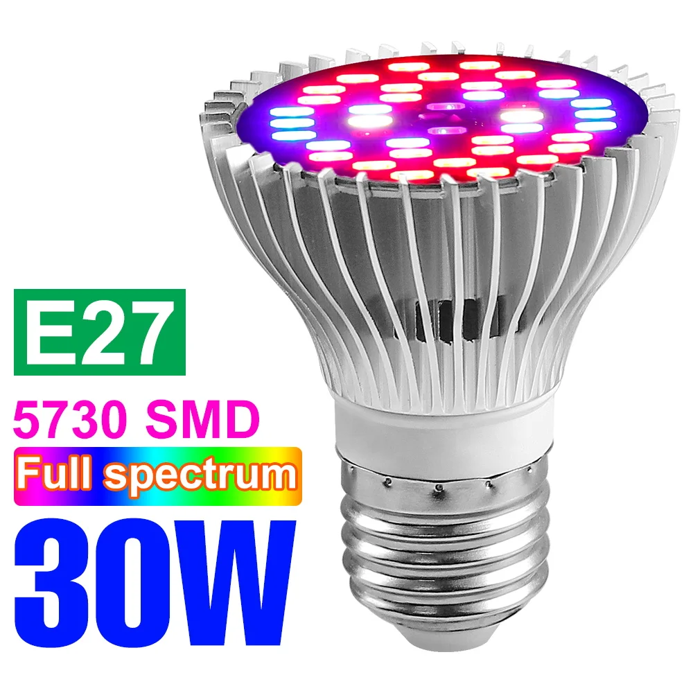 150W E27 Led Full Spectrum Plant Grow Gloeilamp Indoor Bloemzaden Groente Hydrocultuur Groeikast Teelt E14 Ir Uv-Lamp