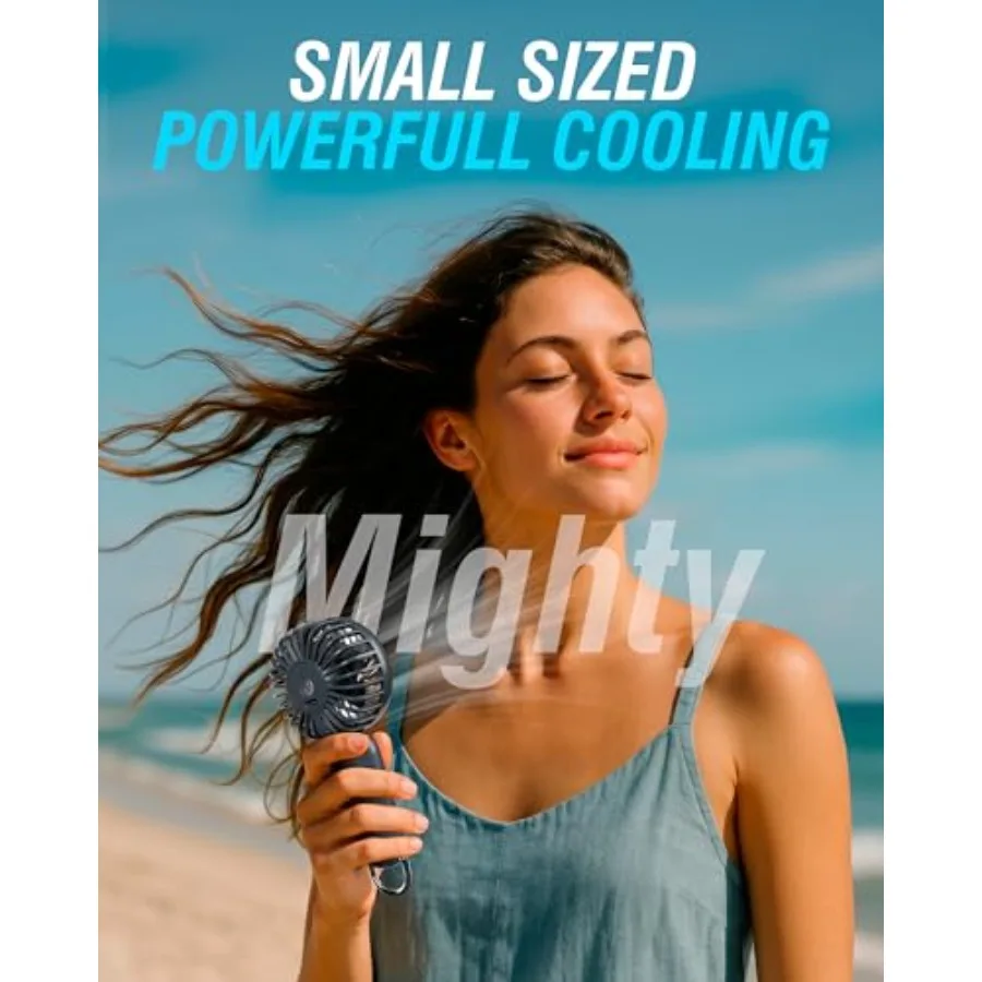 ChillyPop Mini Portable Fan, Lightweight and Small Personal Fan, Long Quiet and Powerful Cooling Time, Makeup Travel Fan, Recha