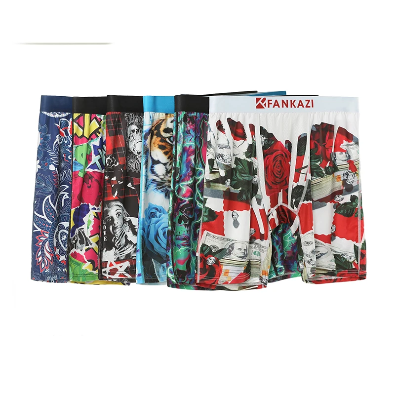 

Мужские спортивные боксеры с цифровым принтом, модные, больших размеров, со средней посадкой, повседневное нижнее белье для дома
