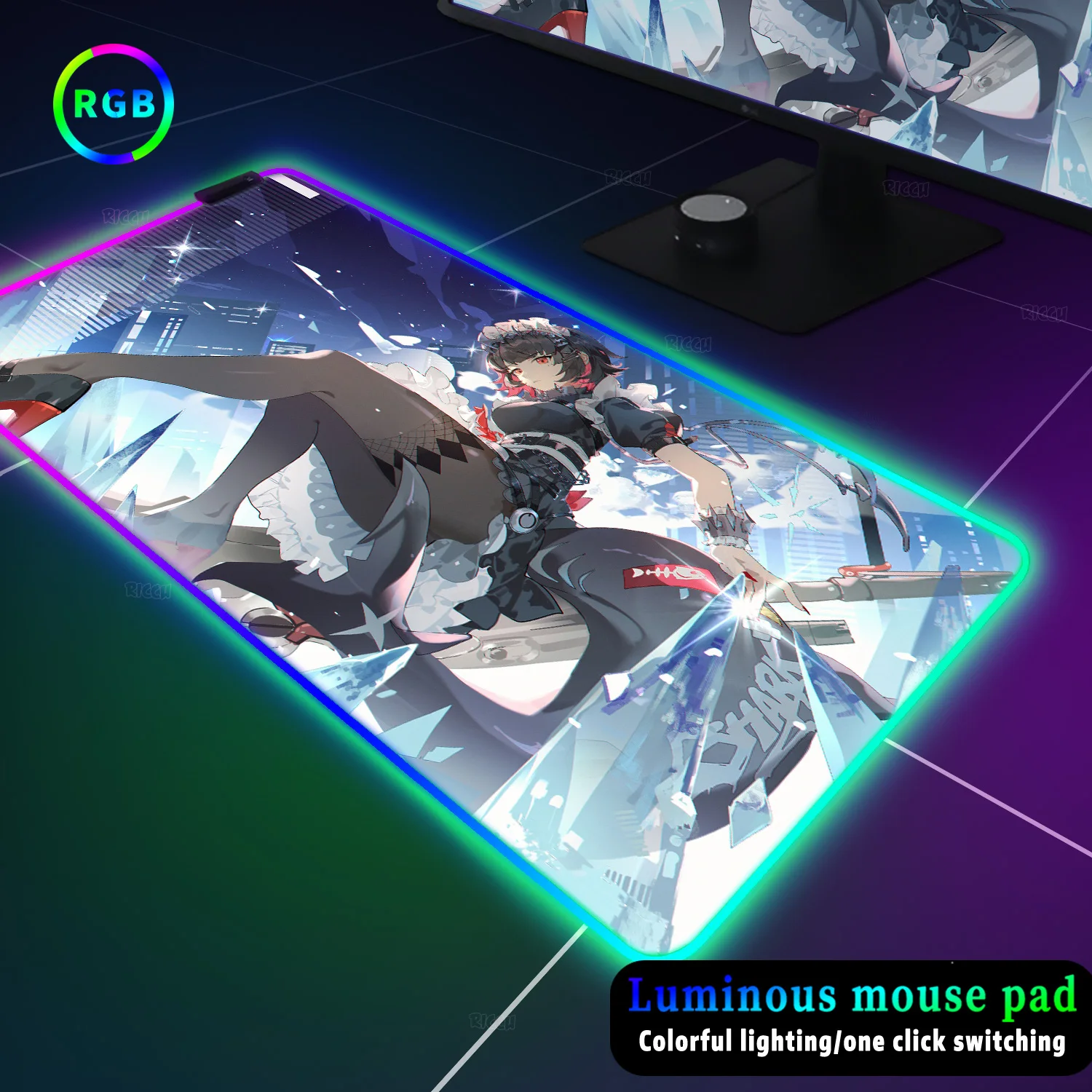 

Anime Girl ZZZero Mouse Pad PC cabinet Pad HD Large XXL MousePad Gaming Accessories RGB Ellen Joe Zenless Zone Zero Mousemat