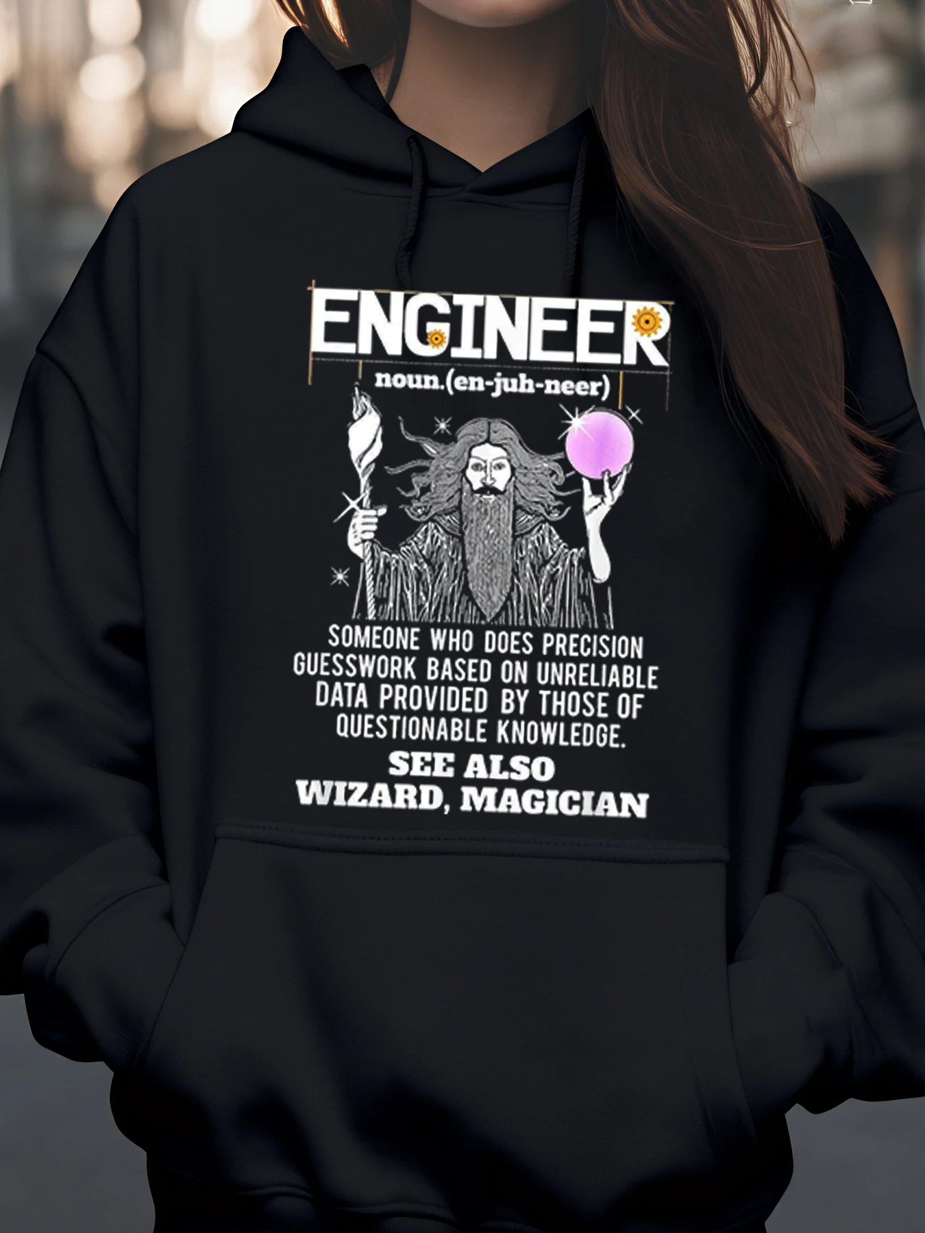 

Толстовка с принтом инженер-волшебника, костюм на Хэллоуин, повседневная одежда унисекс для взрослых