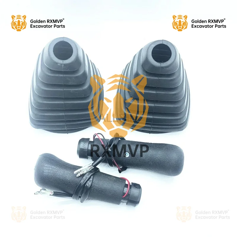 For CATERPILLAR 320 B/C/D Excavator Joystick handle Rubber horn side weightlifting side Lever dust-proof set Excavator accessory