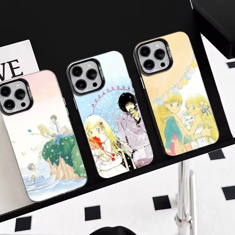 

Honey and Clover- Yuta-Shinobu- Phone Case For iPhone 17,16,15,14,13,12,11 Plus,Pro Max,XS,Colored Silver Plated Inside Cover