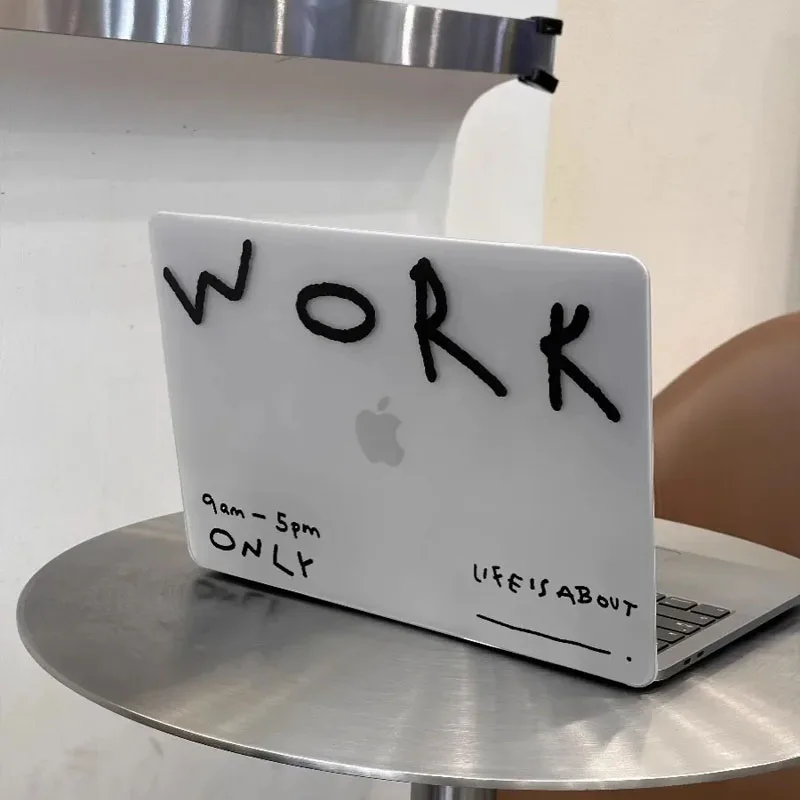 

Letter Transparent Laptop Case For Macbook Air15.3 A3114 Air13.6 A3113 Air13.3 A2337 Pro13.3 A2159 14 A2992 Inch Hard Shell
