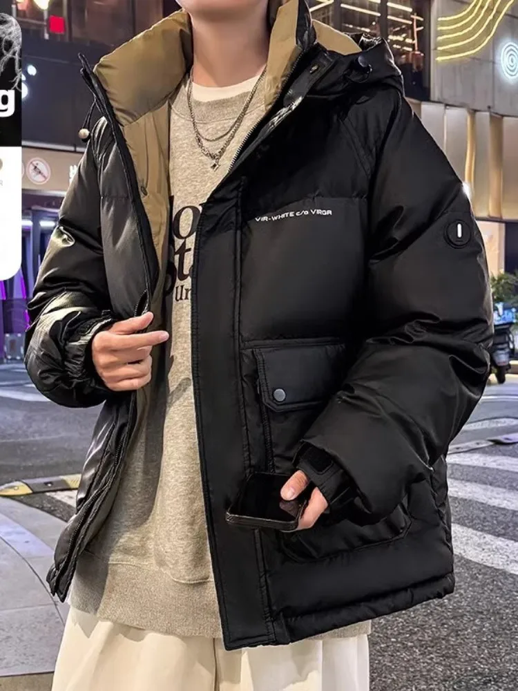 

Легкая утепленная мужская пуховая куртка для активного отдыха 2024 года, новая молодежная зимняя теплая рабочая куртка, особо морозостойкая верхняя одежда