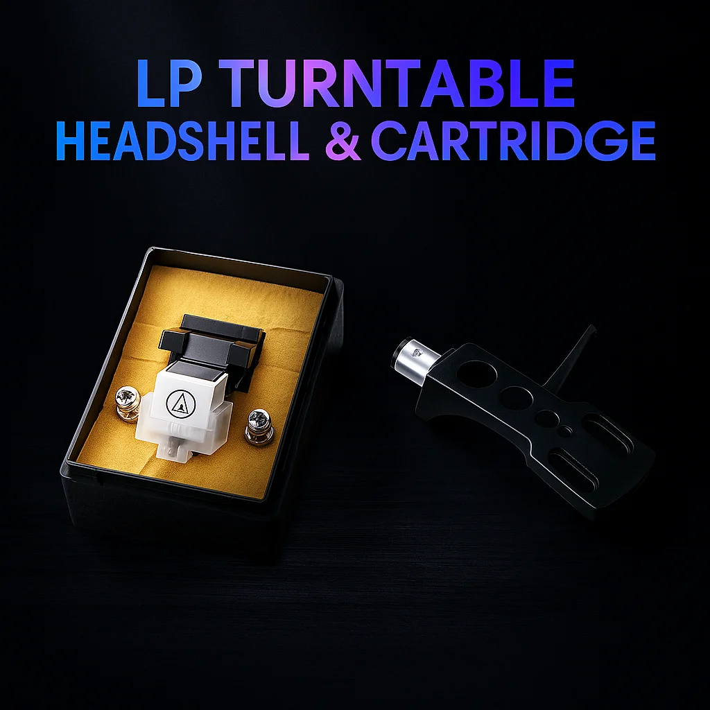Universal 4 Pin Aluminum Headshell AT3600L Cartridge Adjustable Mount for DIY Turntable Setup Durable Smooth Sound