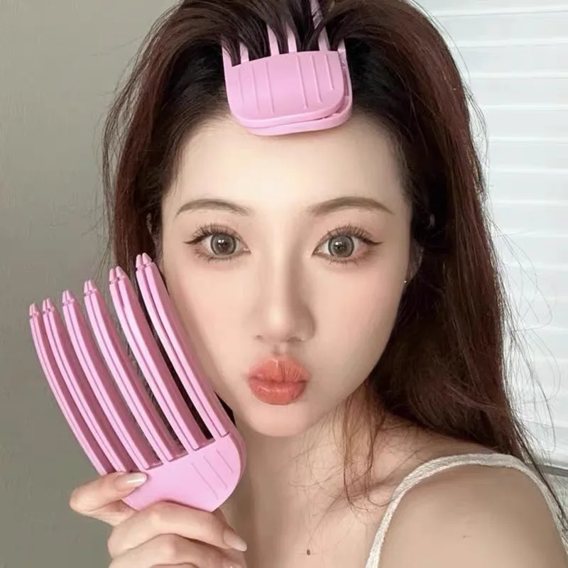 Portable Korean Hair Clips Hair Rollers Bangs Volumizing Clip Hair Root Fluffy Hair Clips Lazy Hair Top Styling Curling Barrette