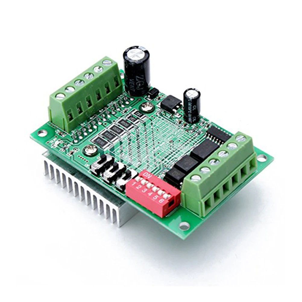 

TB6560 Driver Board Stepper Motor 3A CNC Router Green PCB Metal Optical Coupling Protection Single Tool Parts