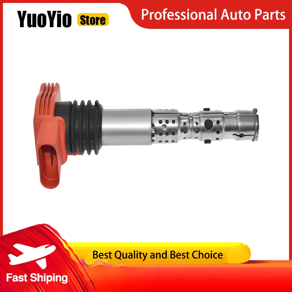 

YuoYio 1 шт. новая катушка зажигания 06C905115B для AUDI A4 (8E2, B6) 11/2000-12/2004 1984 ALT и т. д.