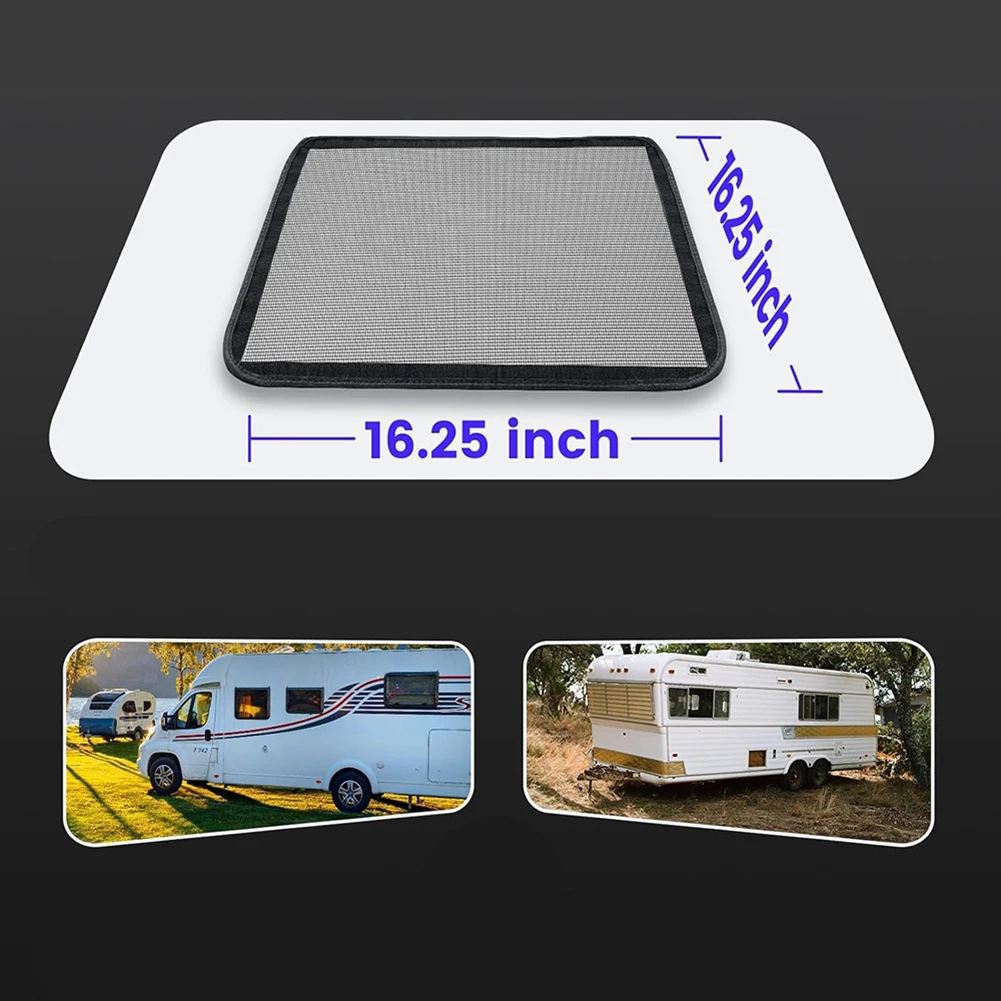 RV Skylight Breathable Mesh Screen with Medium Mesh Density for Fresh Air and Insect Protection