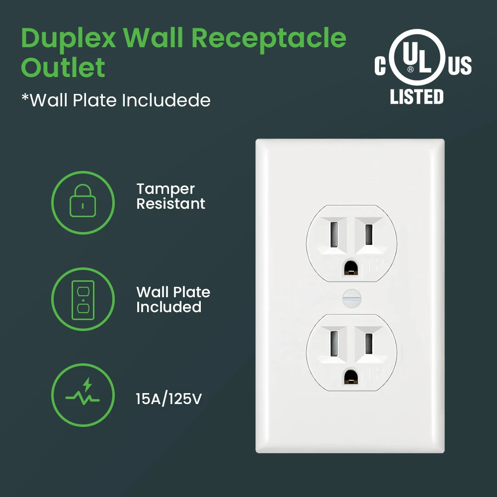 

Universal Double Hole US Standard Socket Switch Functional Key Sliding Plate Breaker for Use in US Regulations Countries