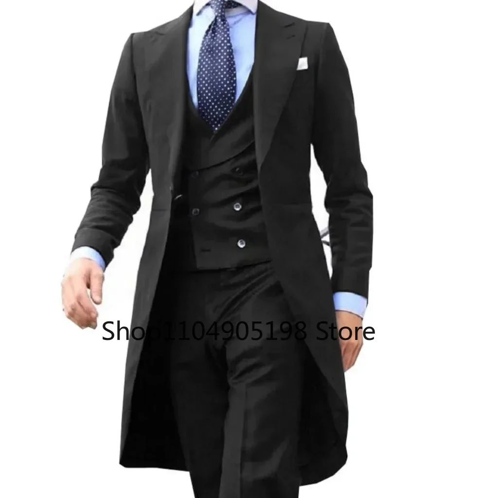 Fitted Tuxedo for Groomsmen Formal Jacket with Peak Lapel for Celebrities Elegant Party Dresses Summer Beach Wedding Parties