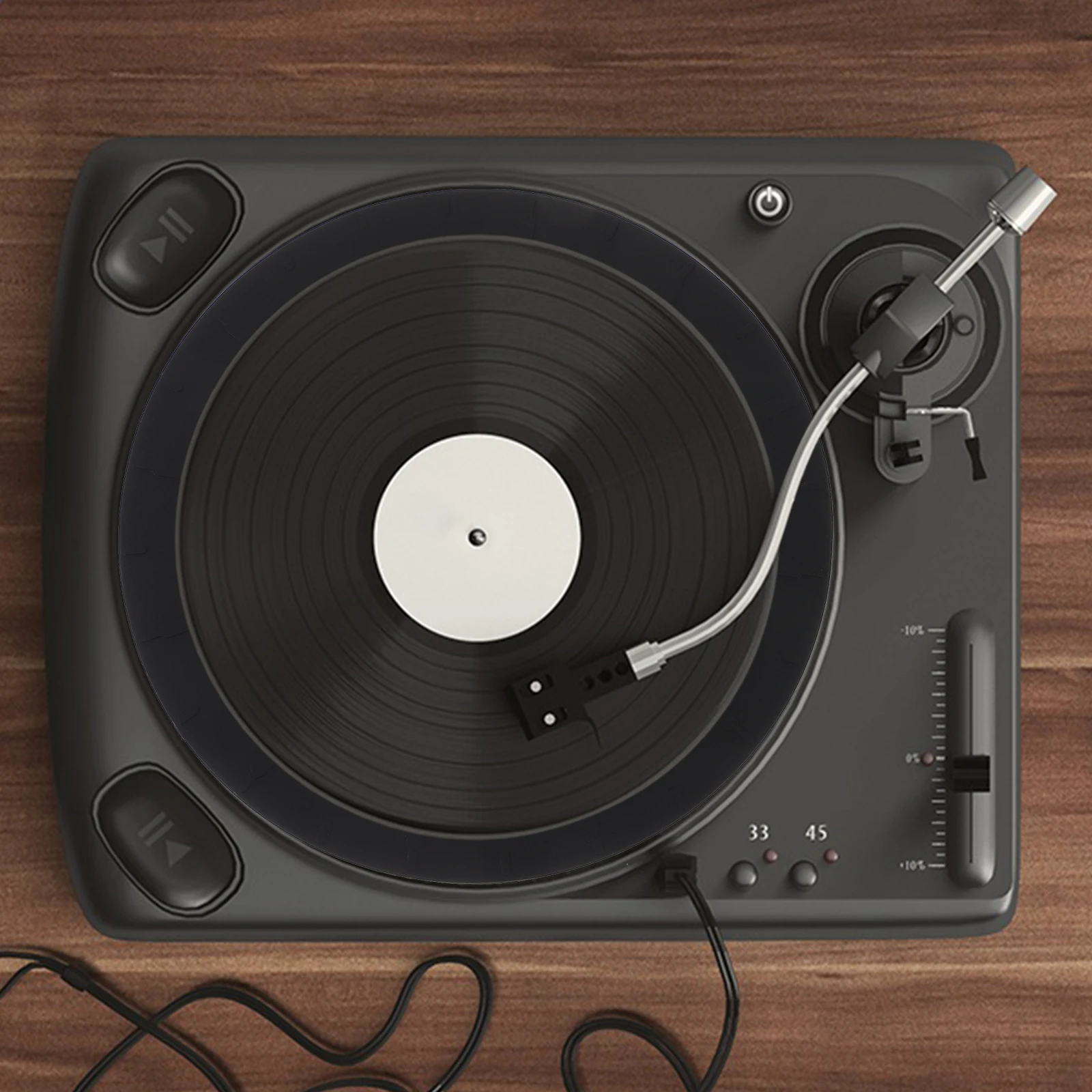 

Silicone Turntable Mat 170MM Vinyl Record Protective Pad Anti-static Slipmat Reduces Vibration Noise Practical for Player
