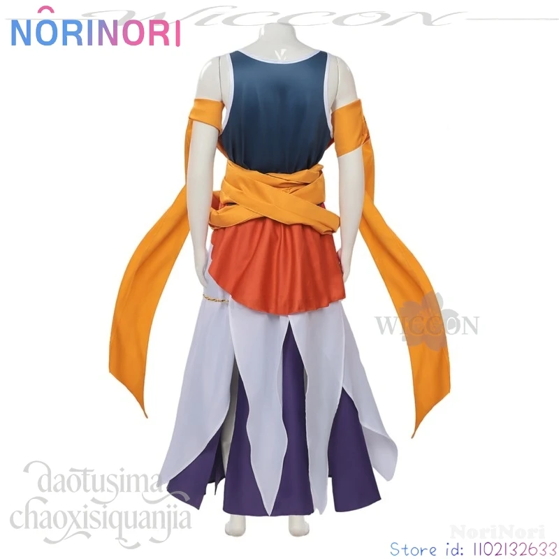 Picture 5: Recordd Anime Ragnarokk Cosplay Buddha Shaka Mythical Retro Clothing Vest Orange Scarf Sunglasses Earring Styling Wigs Halloween