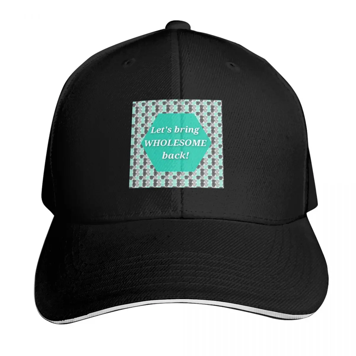 Let's Bring Wholesome Back! Baseball Cap Vintage Retro Embroidered Lightweight Packable Gift for Him Her