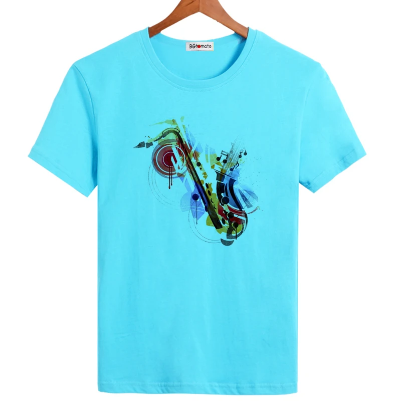 BGtomato original brand creative hand printing t-shirt summer cool tshirt for men personality top tees