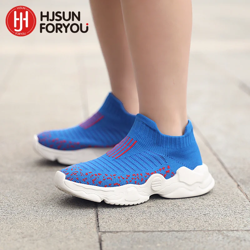 

Hot Selling Children Shoes High Quality Sports Shoes Fashion Kids Sneakers Boys Girls Trainers Casual Knitted running Shoes