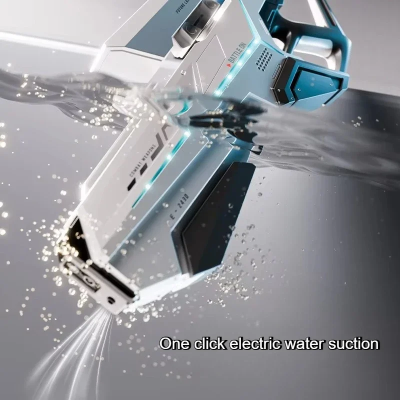 Juguetes de pistola de agua eléctrica, materiales de seguridad mejorados, pistola de agua LED continua, pistola pulverizadora, piscina, juguetes al aire libre para niños, regalos para adultos